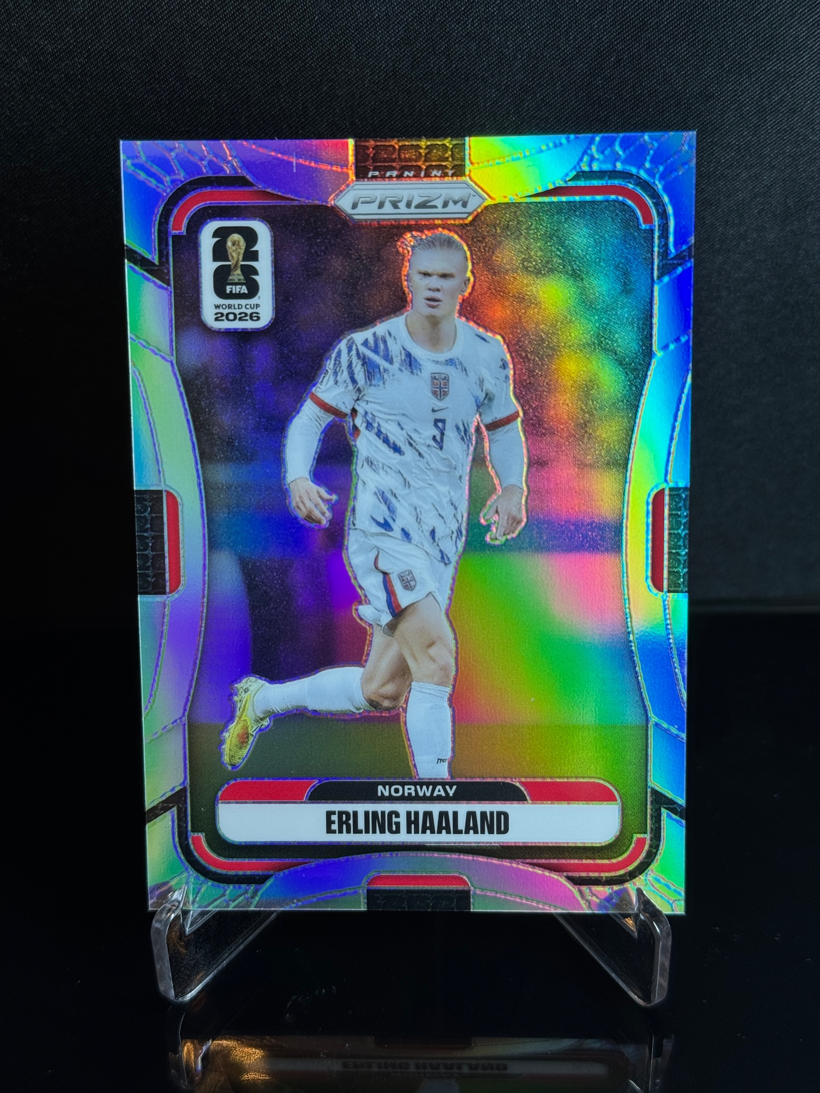 2026-27 Panini Prizm FIFA World Cup 2026 Erling Haaland Silver Prizm front