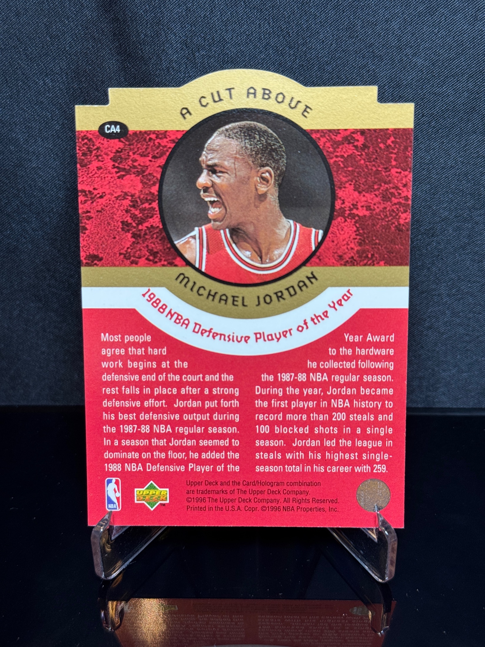 1996-97 Upper Deck A Cut Above Michael Jordan 10