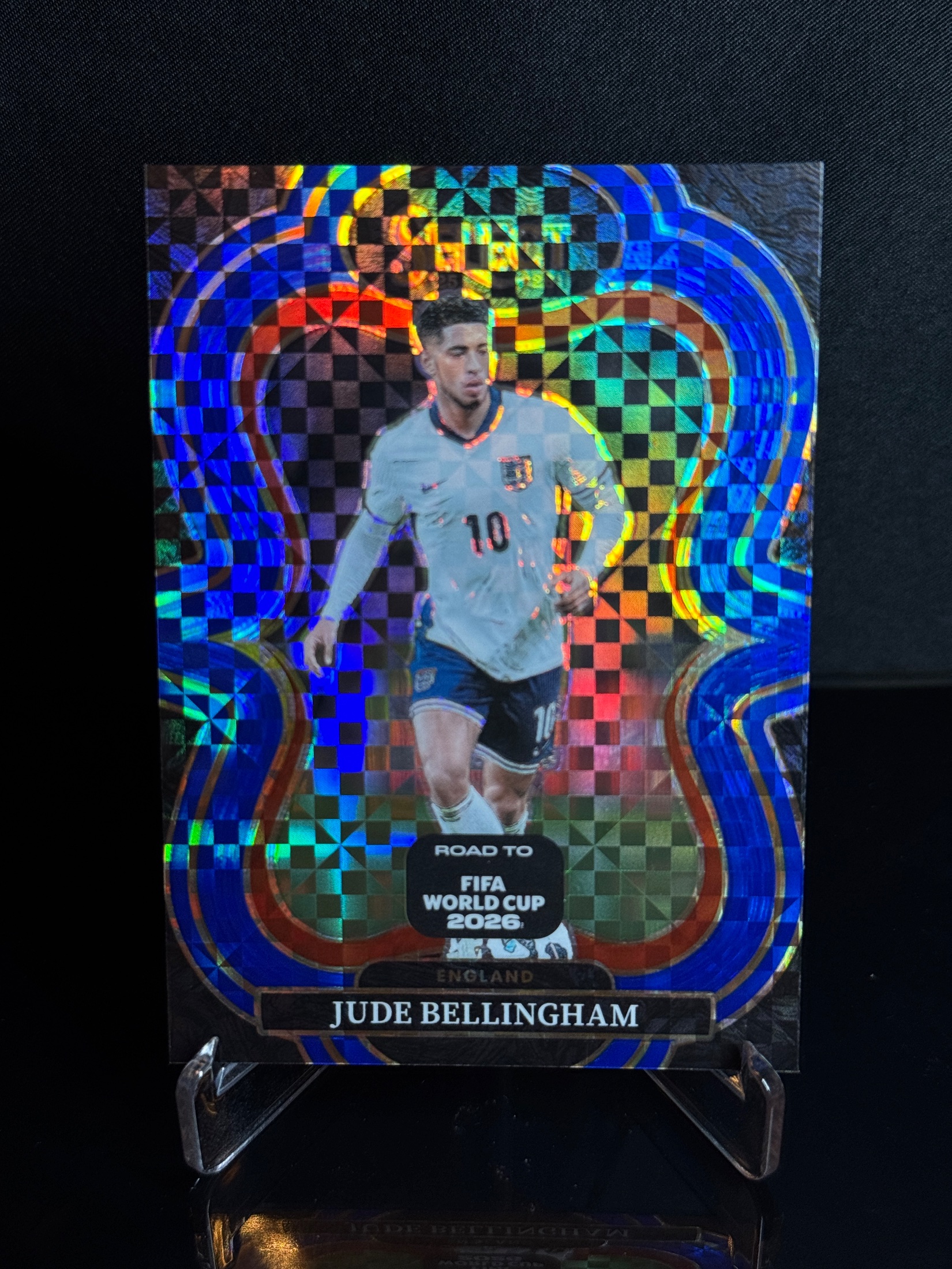 2025-26 Panini Select Road to FIFA World Cup 2026 Blue Checker front