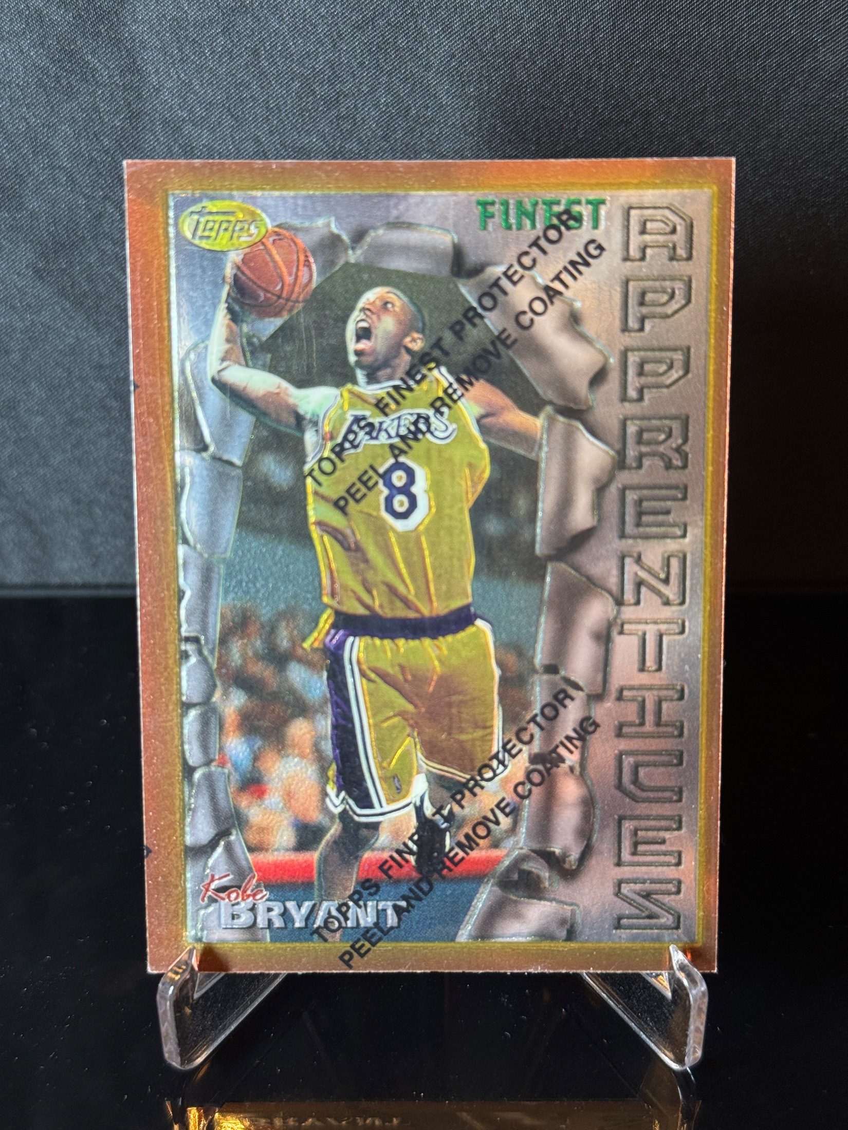 1996-97 Topps Finest Kobe Bryant RC front