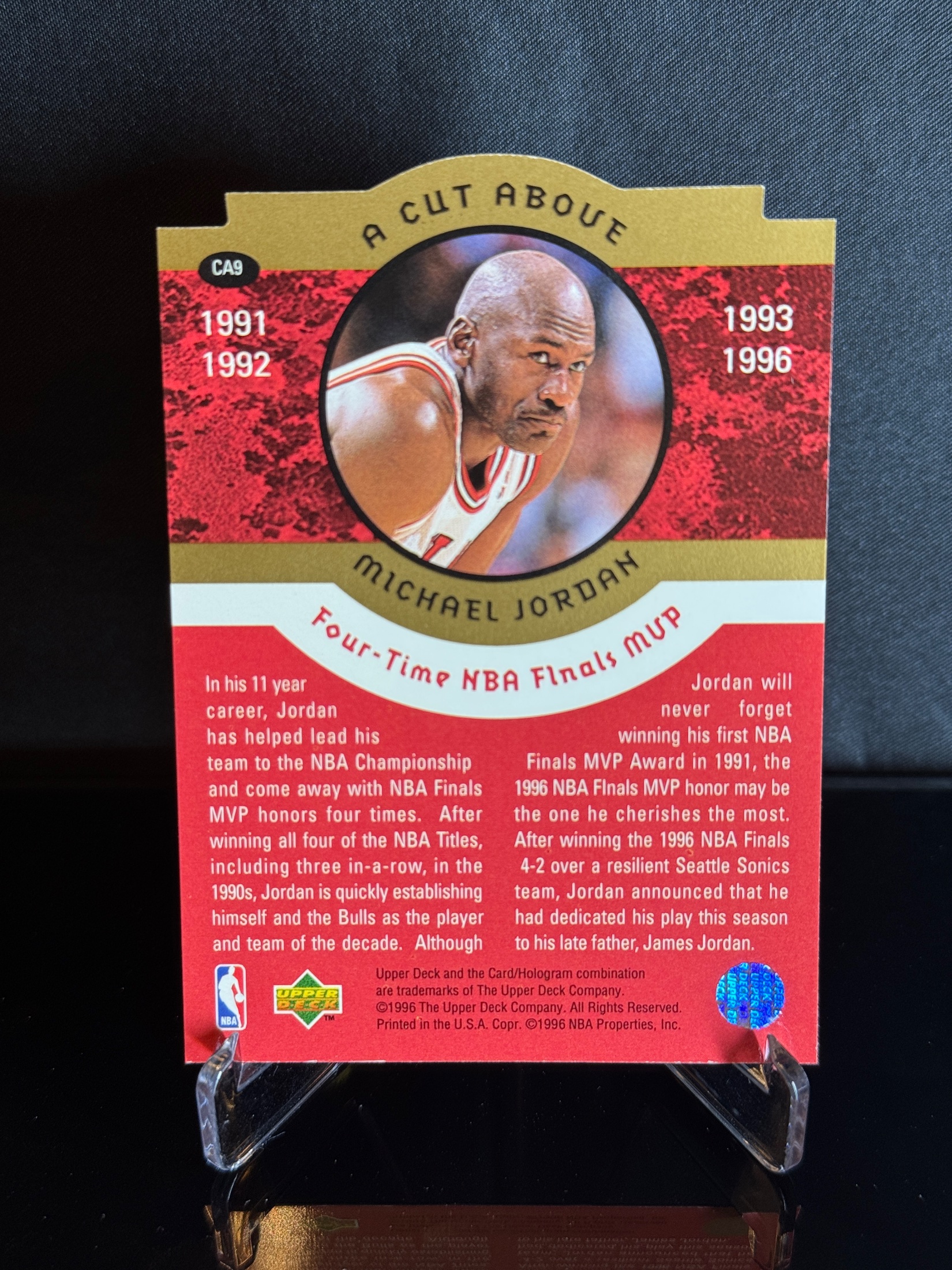 1996-97 Upper Deck A Cut Above Michael Jordan 20