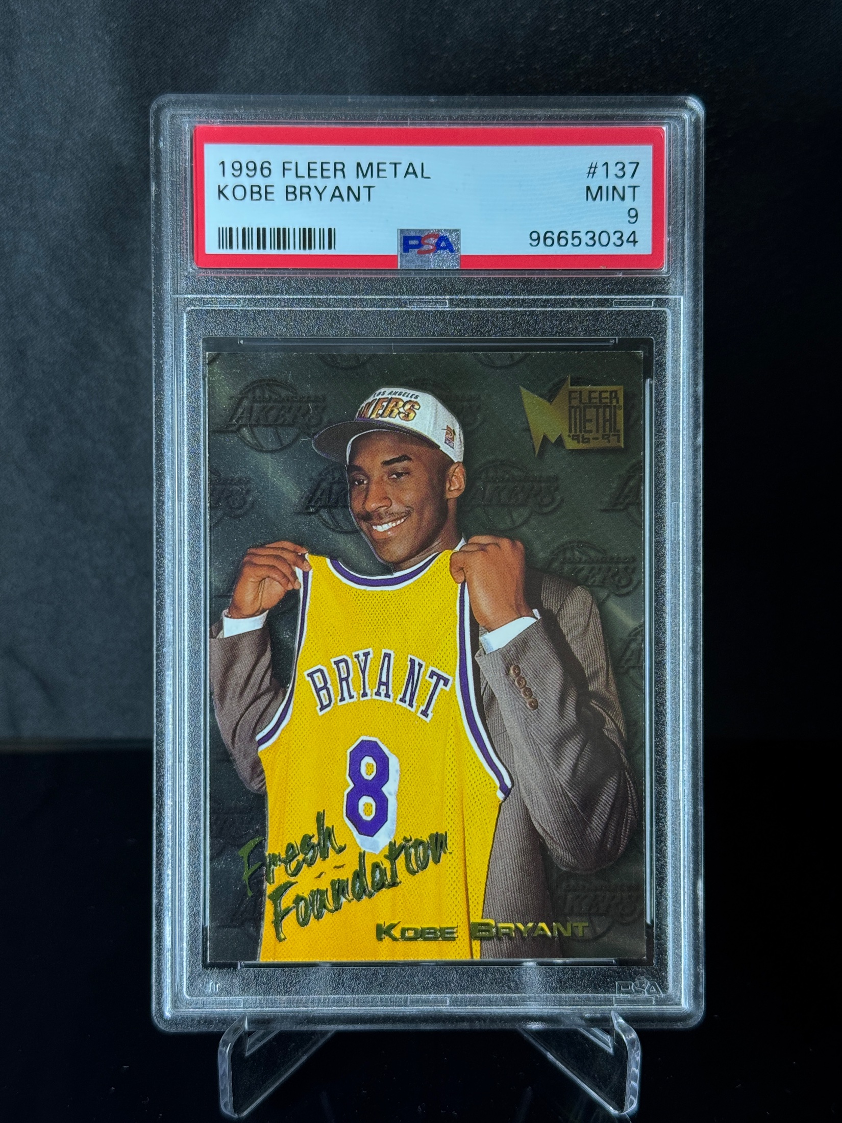 1996-97 Fleer Metal Kobe Bryant RC front