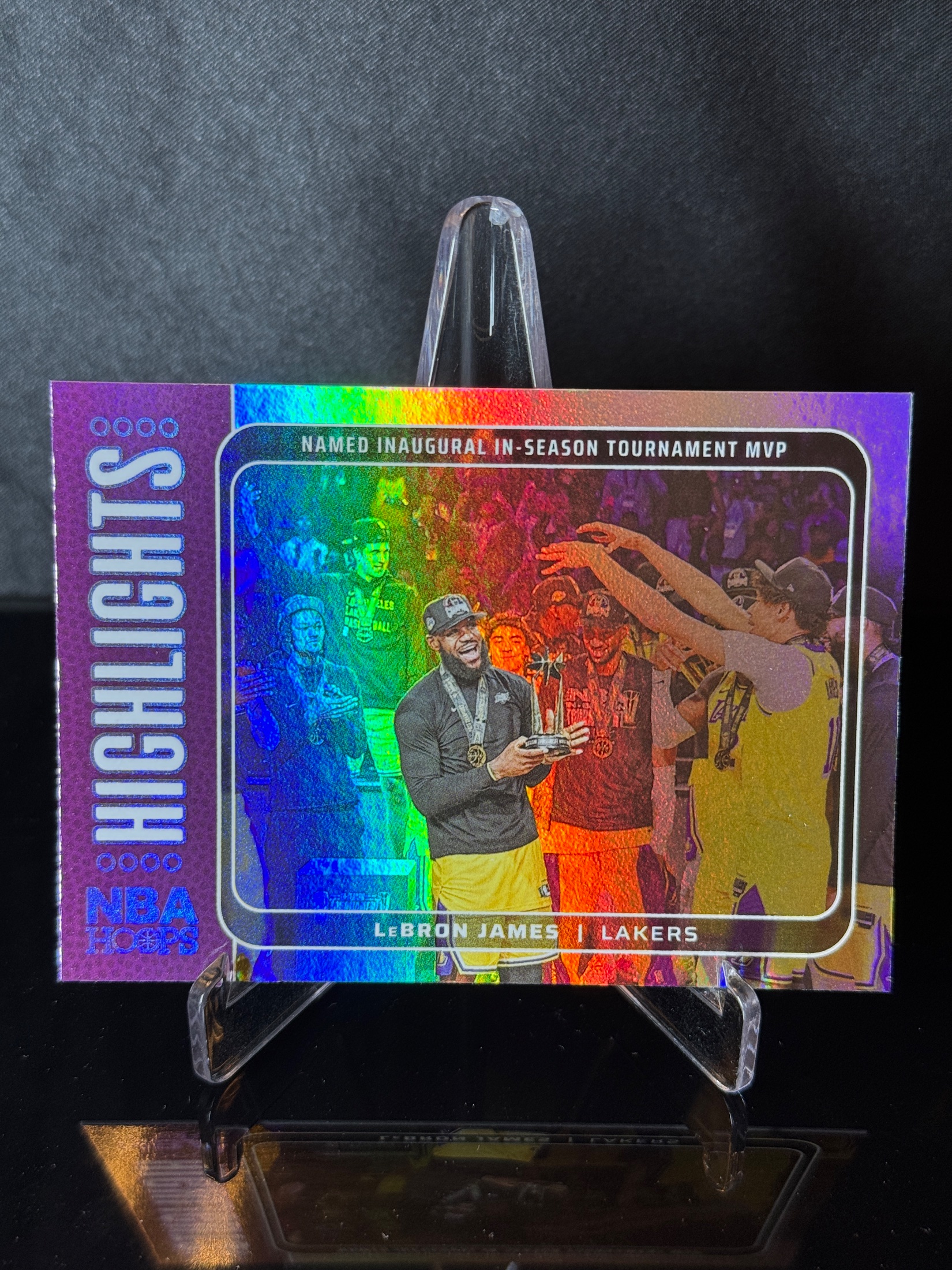 2024-25 Panini Hoops LeBron James Holographic front