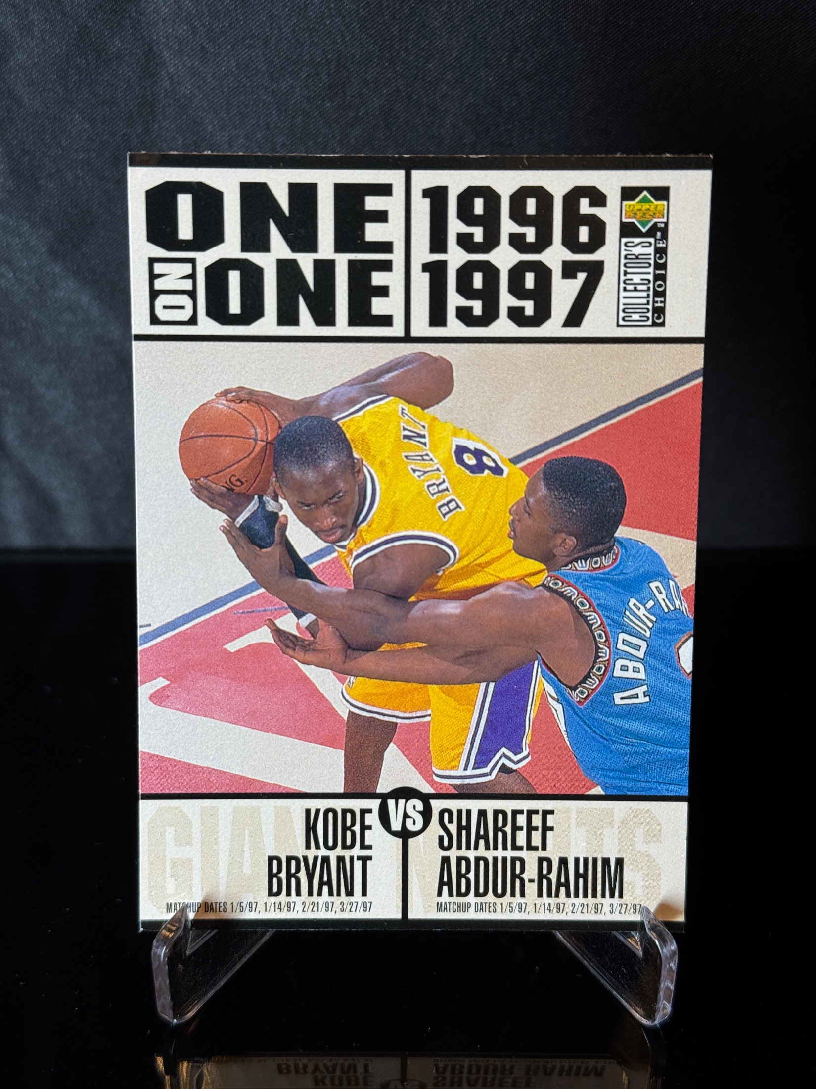 1996-97 Upper Deck Collector's Choice Kobe Bryant / Shareef Abdur-Rahim RC front