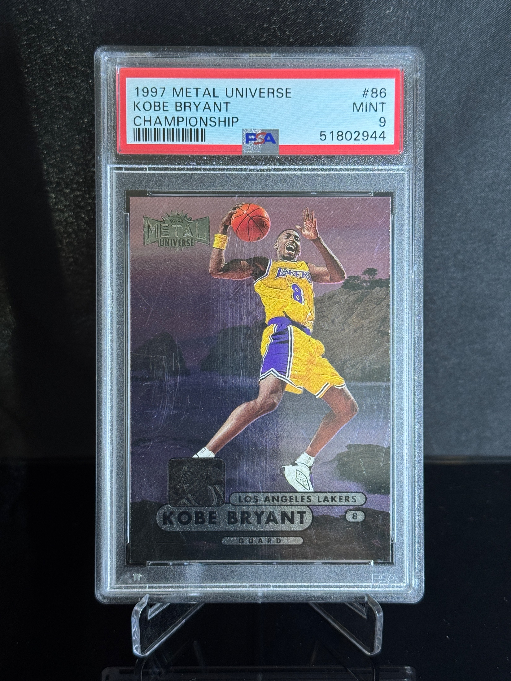 1997-98 Metal Universe Kobe Bryant front