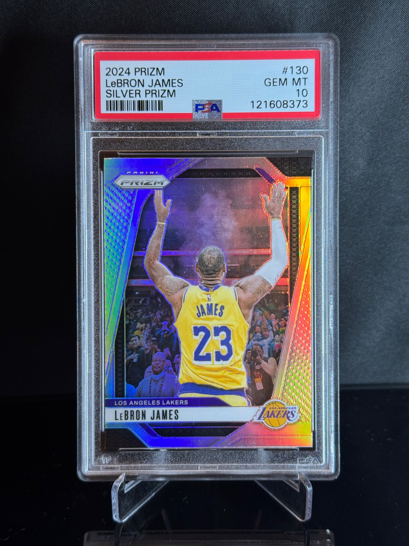 2024-25 Panini Prizm LeBron James Silver Prizm front