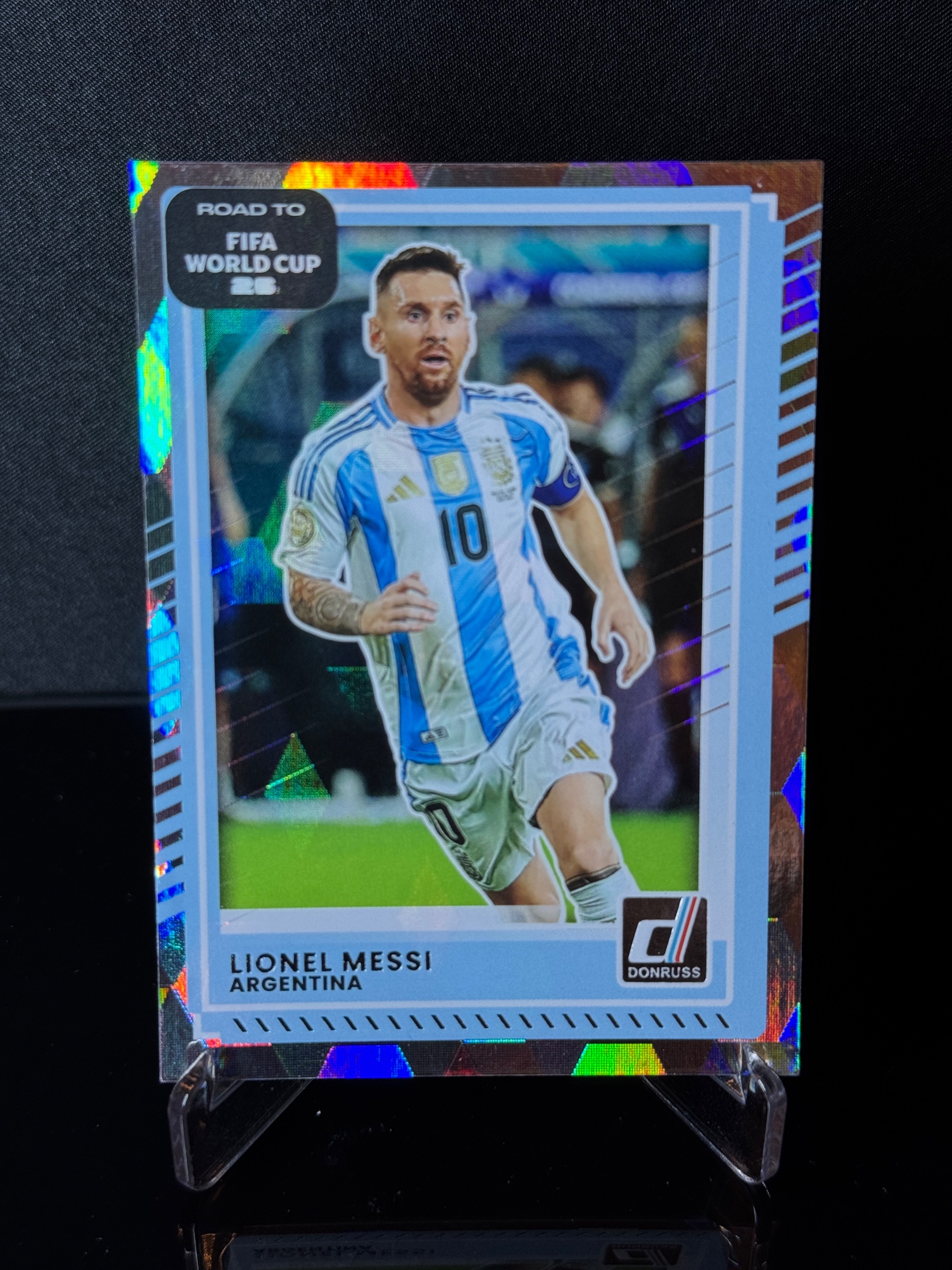 2025-26 Panini Donruss Road to FIFA World Cup 26 Lionel Messi Holo front