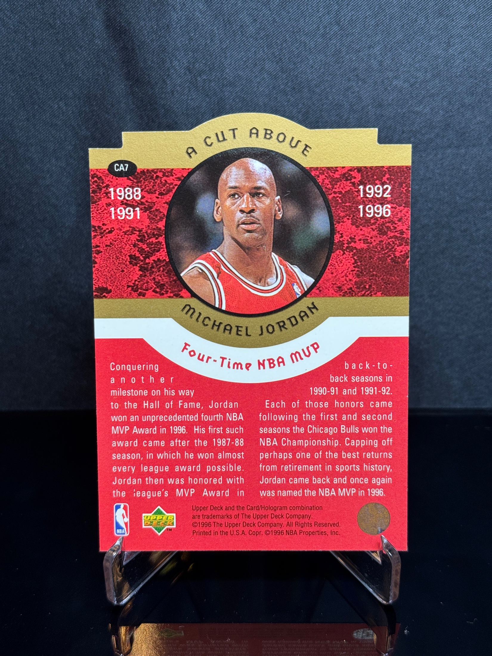 1996-97 Upper Deck A Cut Above Michael Jordan 16