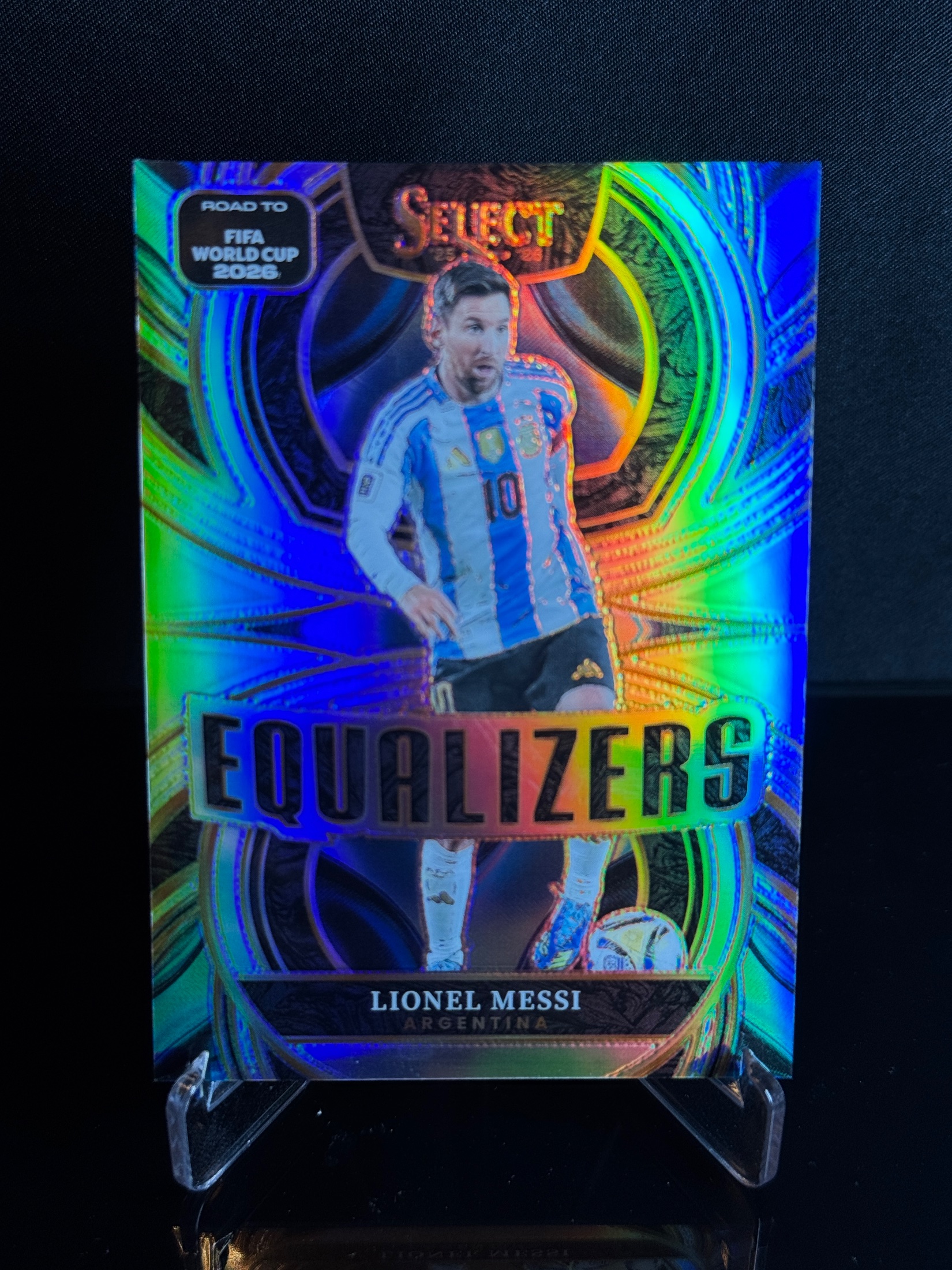 2025-26 Panini Select Road to FIFA World Cup 2026 Lionel Messi Equalizers front