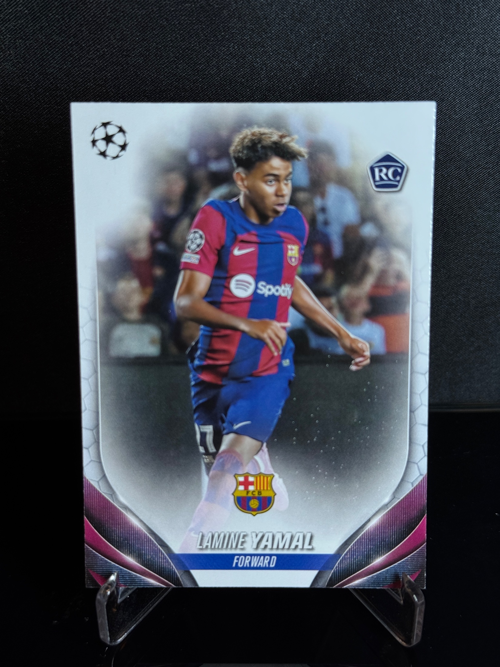2023-24 Topps UEFA Champions League Lamine Yamal Rookie RC front
