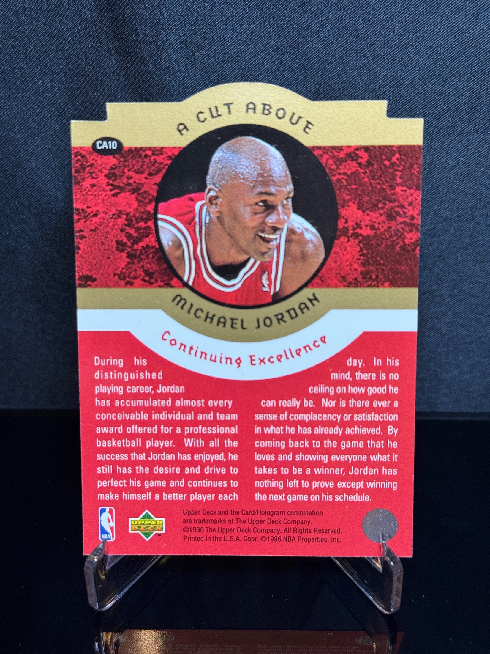 1996-97 Upper Deck A Cut Above Michael Jordan 22