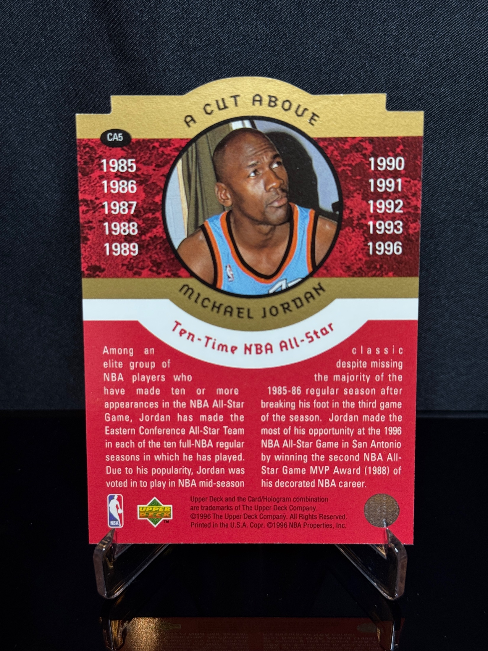 1996-97 Upper Deck A Cut Above Michael Jordan 12