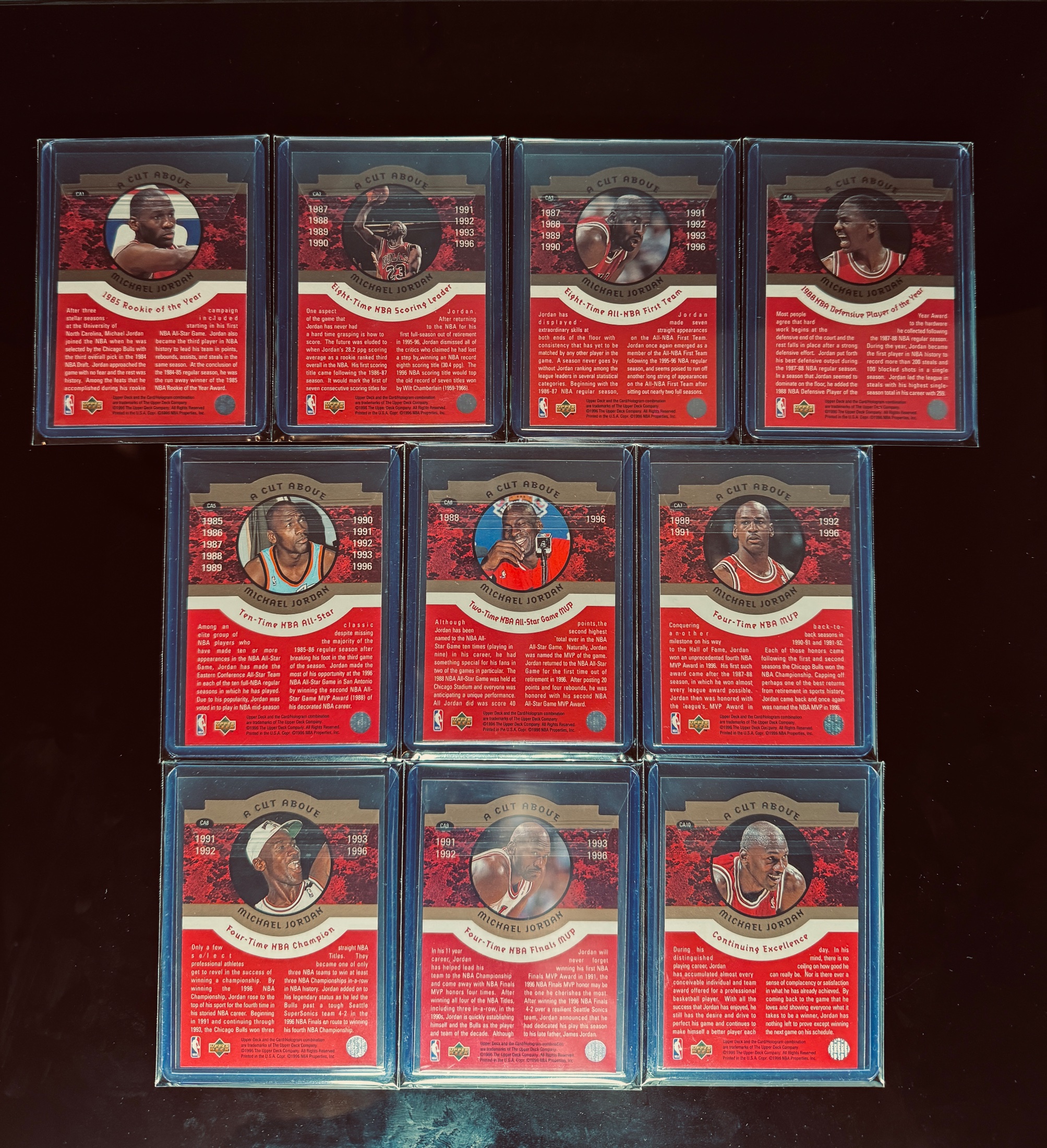 1996-97 Upper Deck A Cut Above Michael Jordan 2