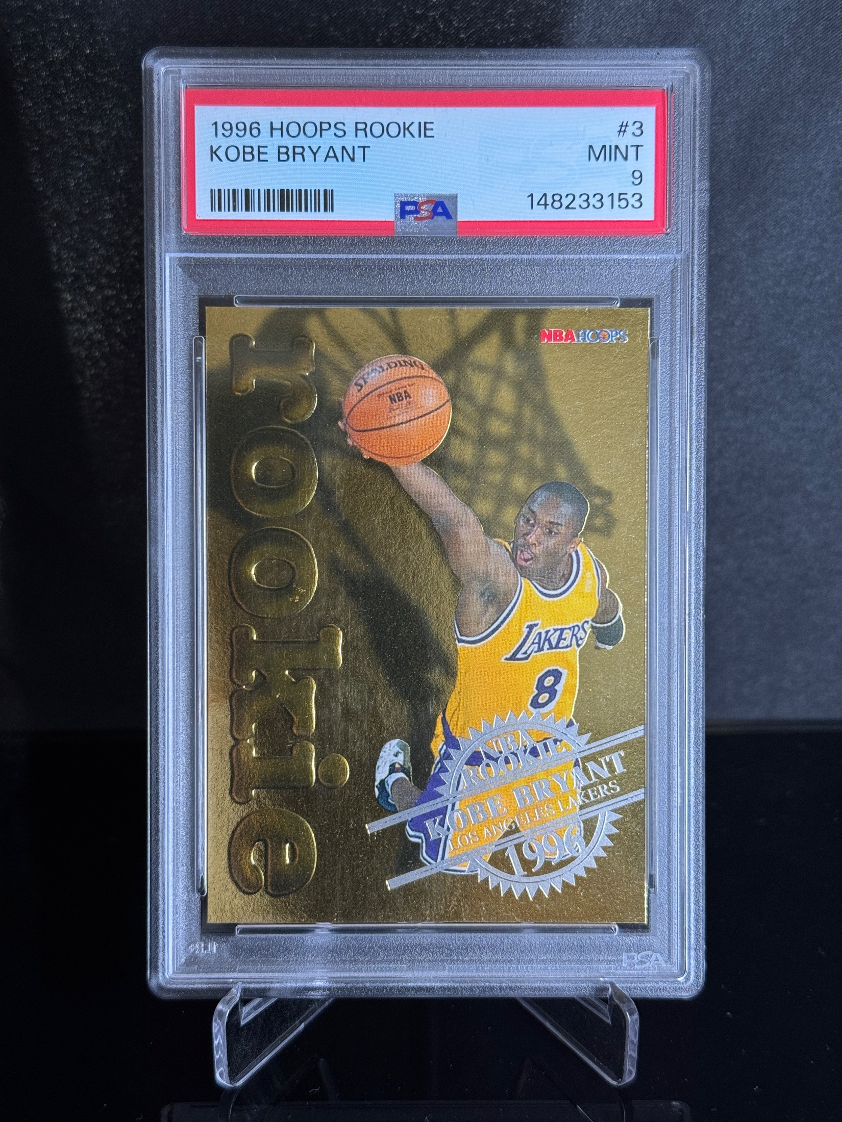 1996-97 NBA Hoops Kobe Bryant RC front