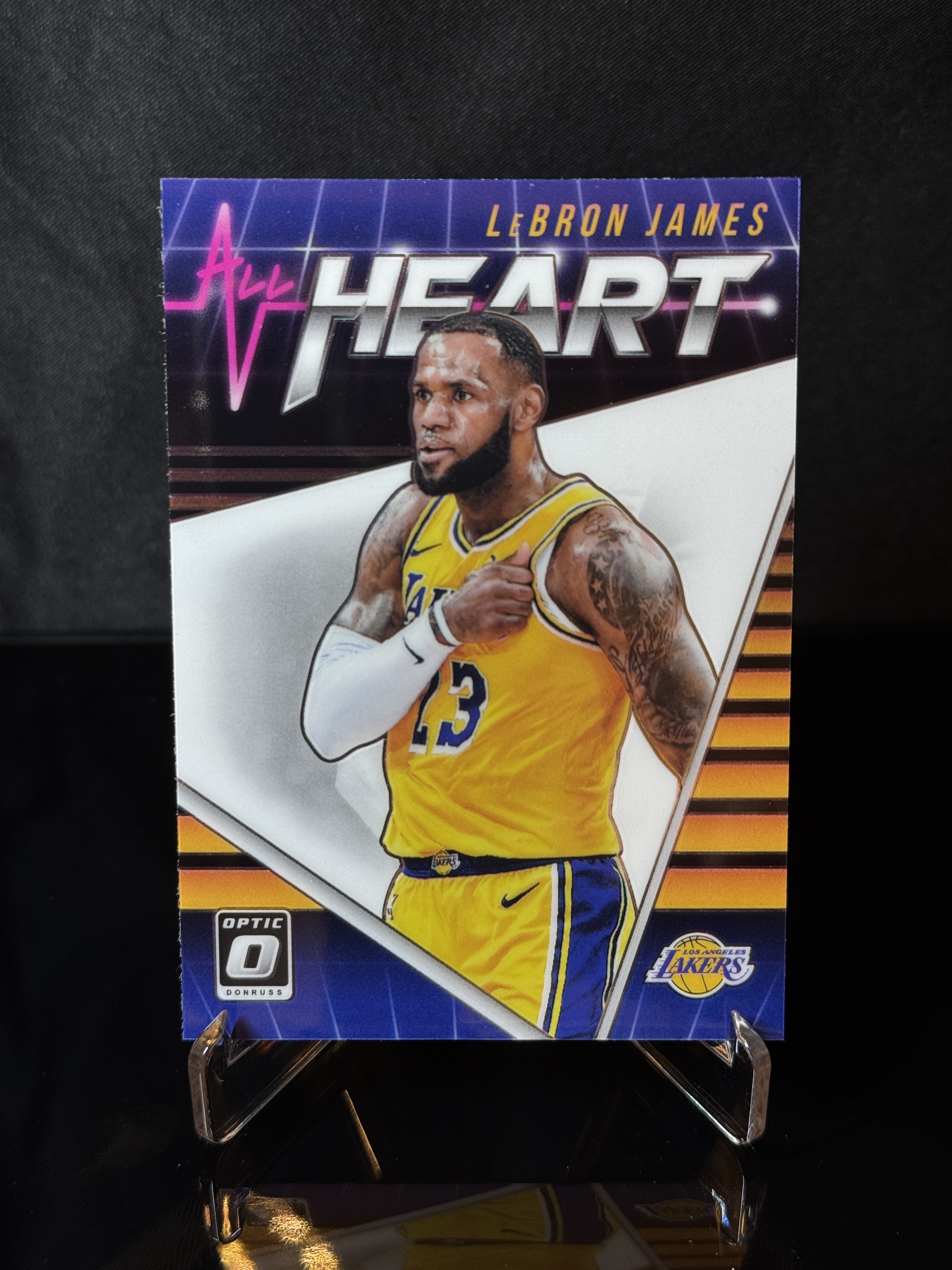 2018-19 Donruss Optic LeBron James All Heart Insert front
