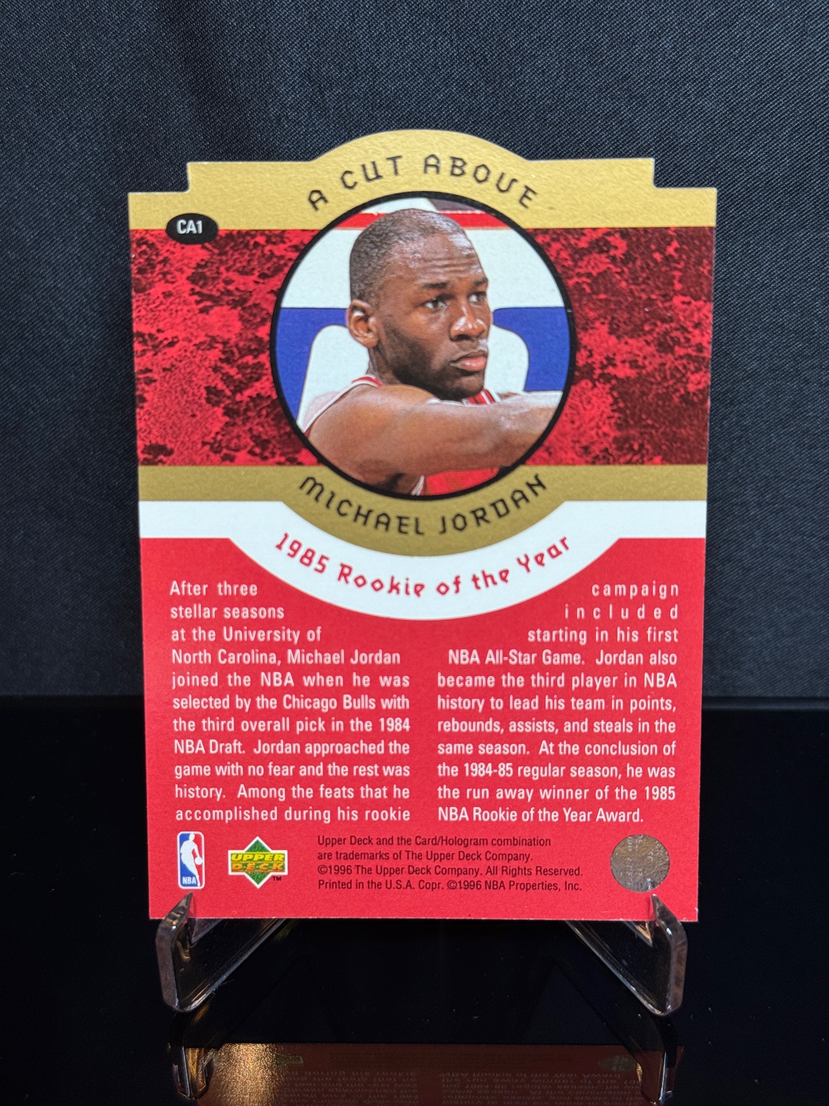 1996-97 Upper Deck A Cut Above Michael Jordan 4