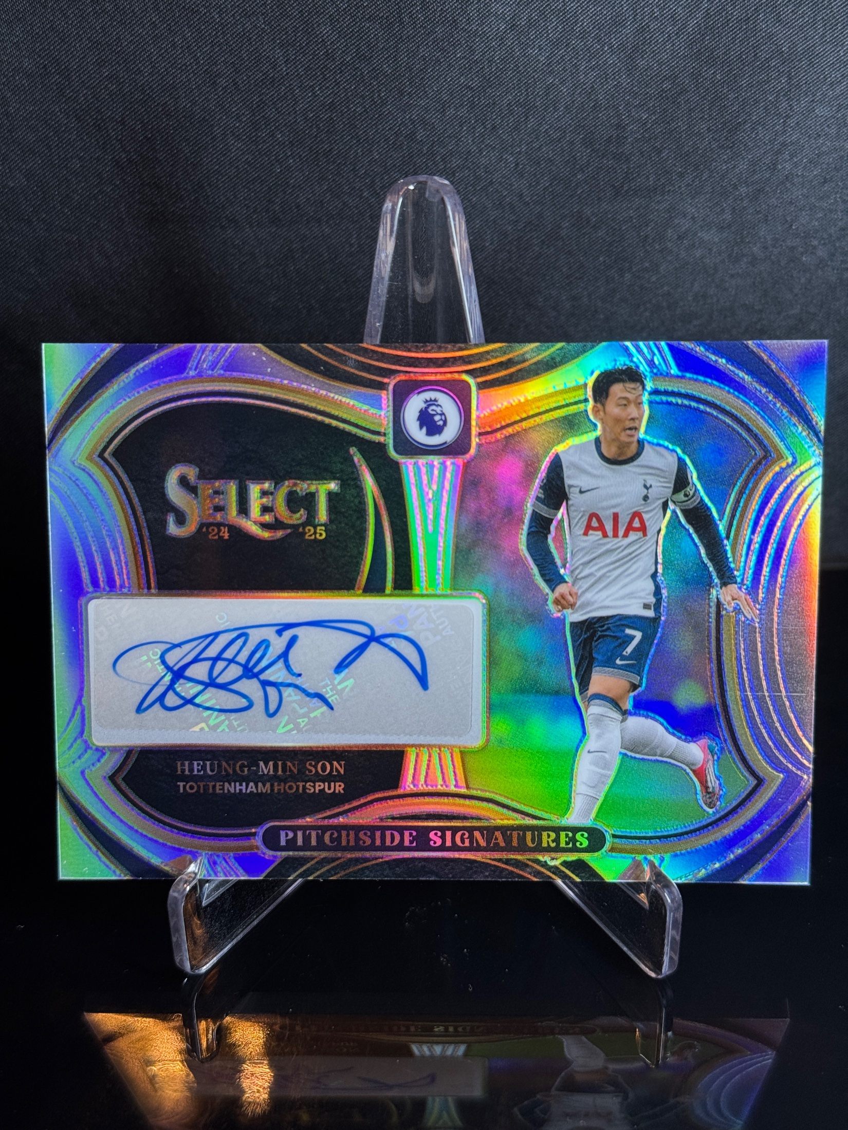 2024-25 Panini Select Premier League Heung-Min Son Auto Silver front