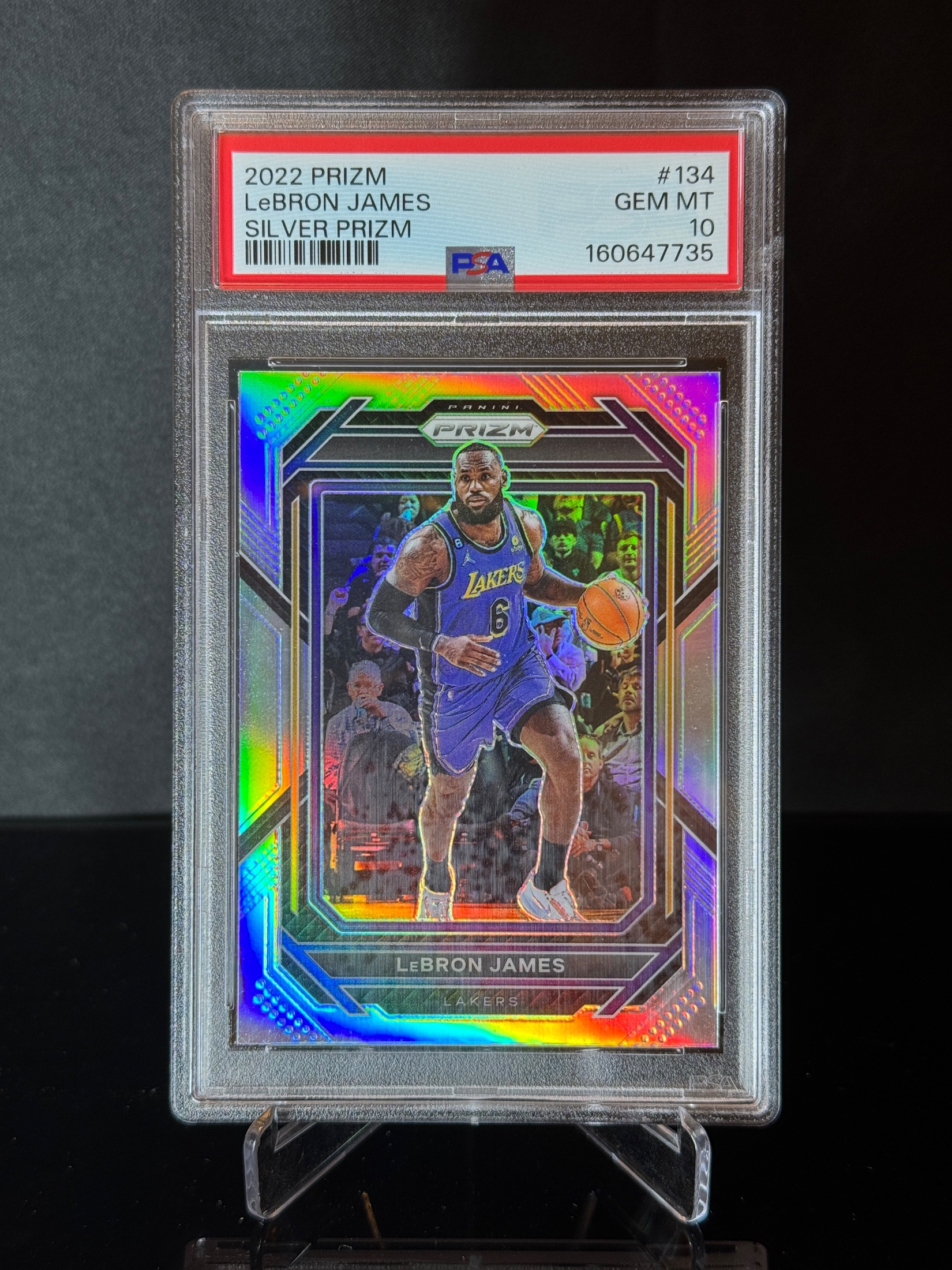 2022-23 Panini Prizm LeBron James Silver Prizm front