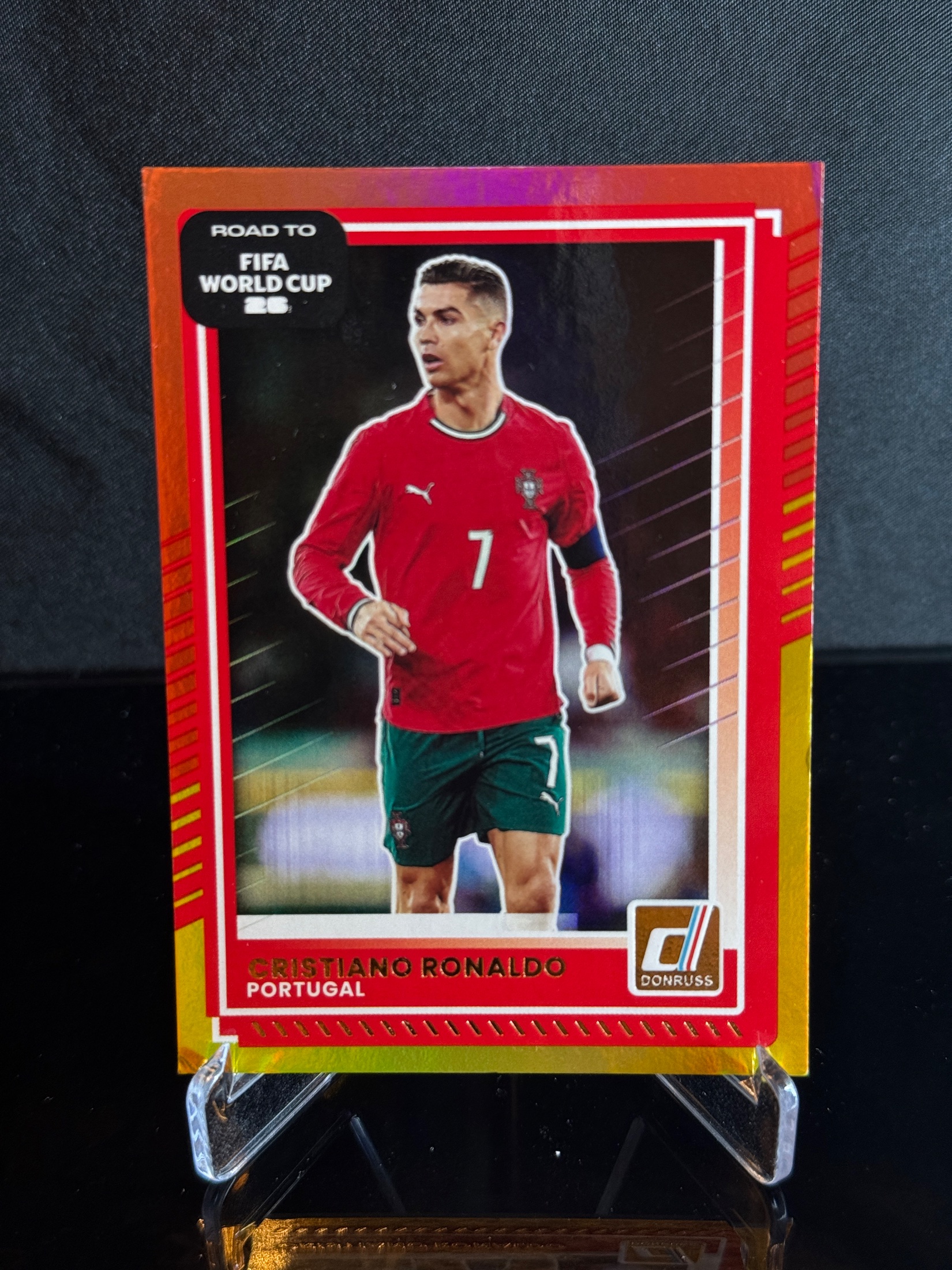 2025-26 Panini Donruss Road to FIFA World Cup 26 Cristiano Ronaldo Holo front