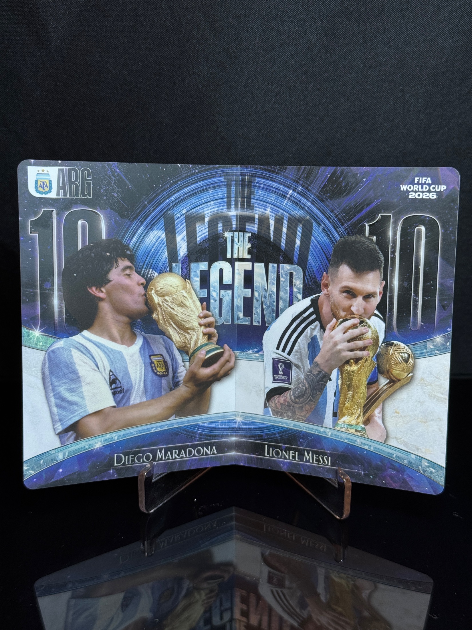 2026-27 Panini FIFA World Cup 2026 Diego Maradona / Lionel Messi front