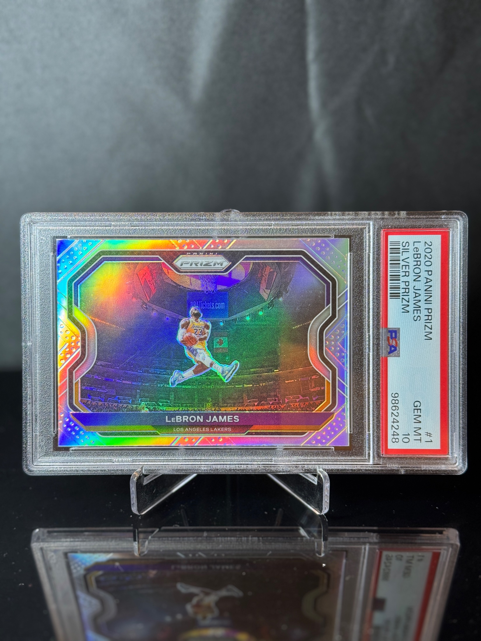 2020-21 Panini Prizm LeBron James Silver Prizm front