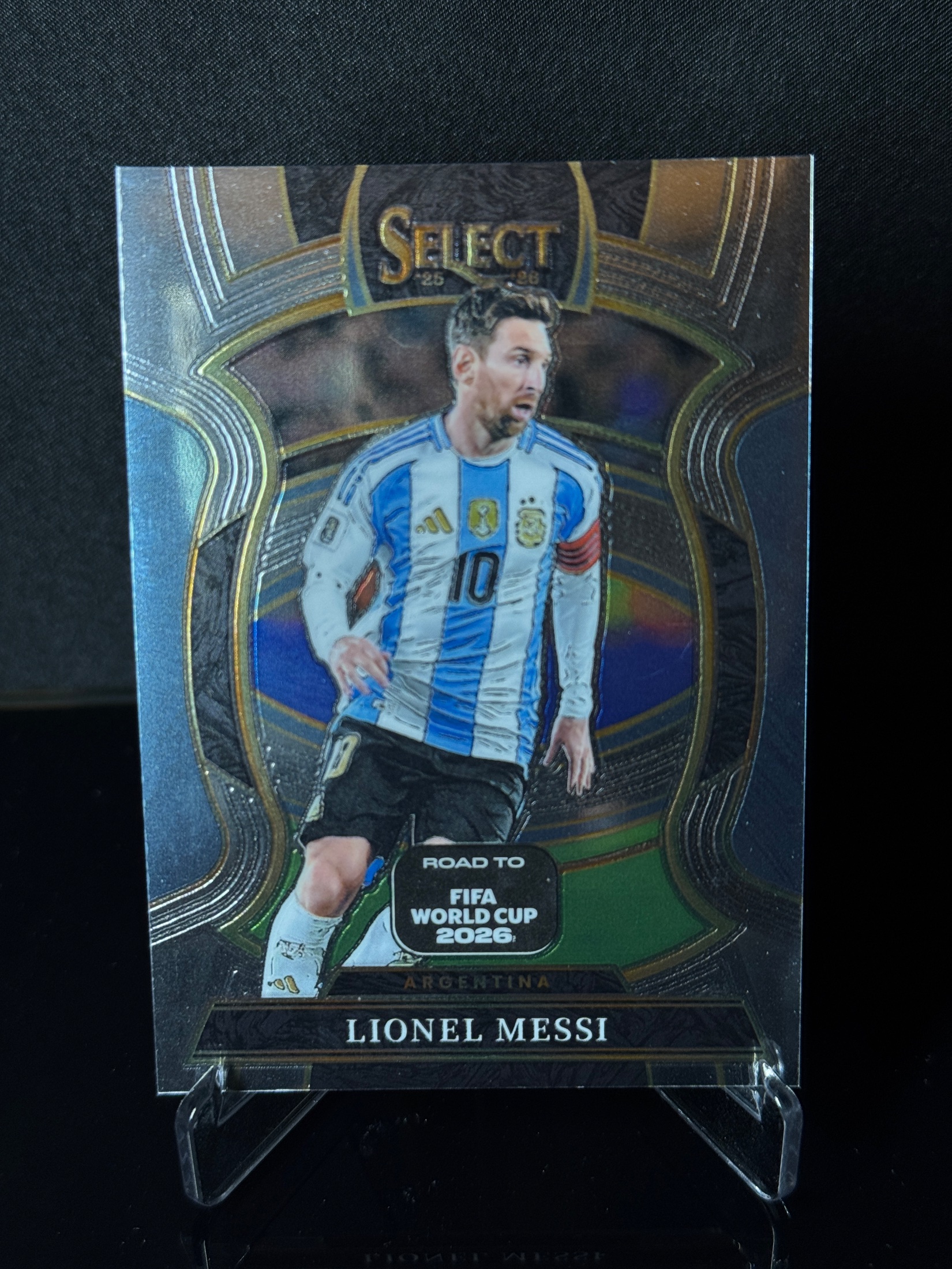 2025-26 Panini Select Road to FIFA World Cup 2026 Lionel Messi Terrace front