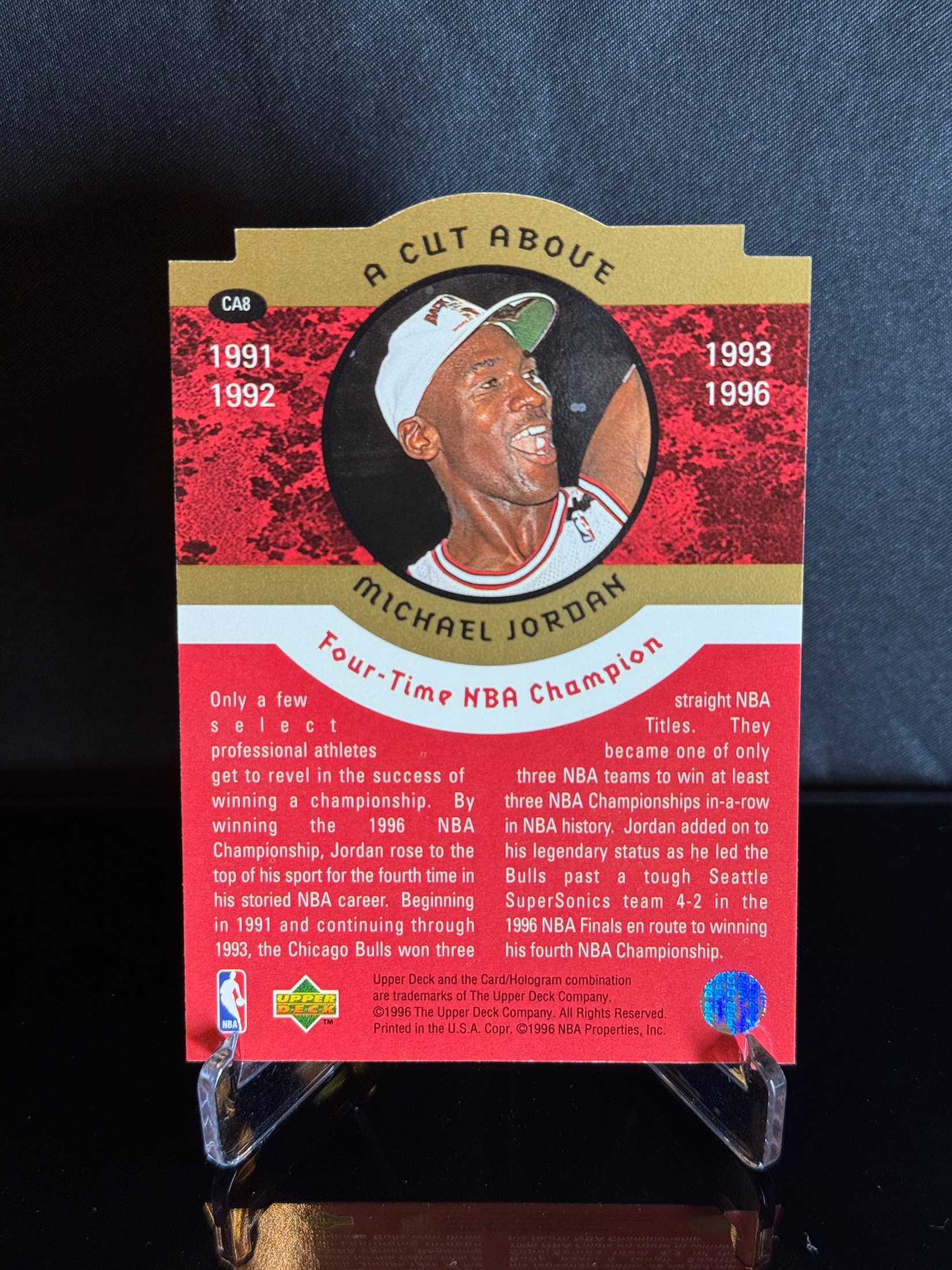 1996-97 Upper Deck A Cut Above Michael Jordan 18