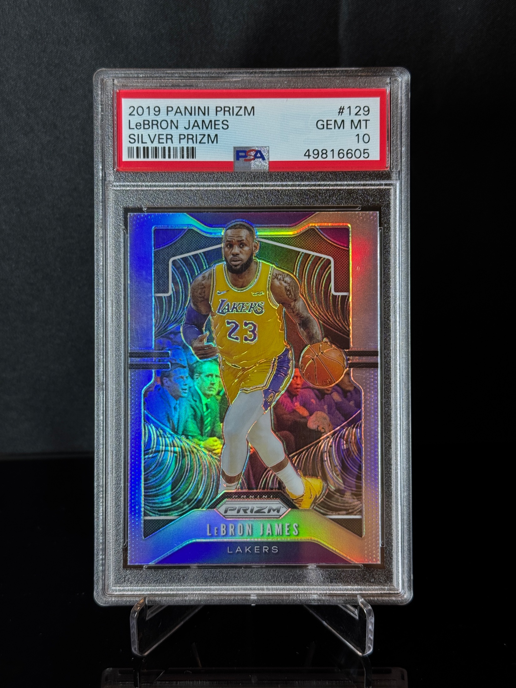 2019-20 Panini Prizm LeBron James Silver Prizm front
